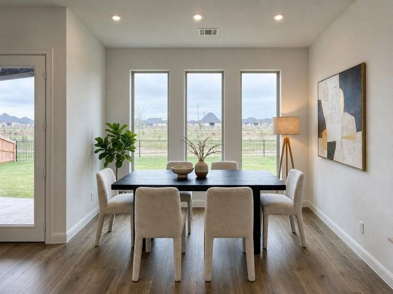 Furnished interior view inside a new home in Cross Creek West, Fulshear (Image 6).