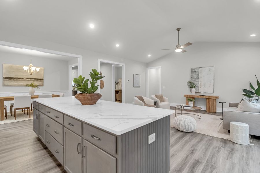Furnished interior view inside a new home in Homecoming, Ravenel (Image 16).