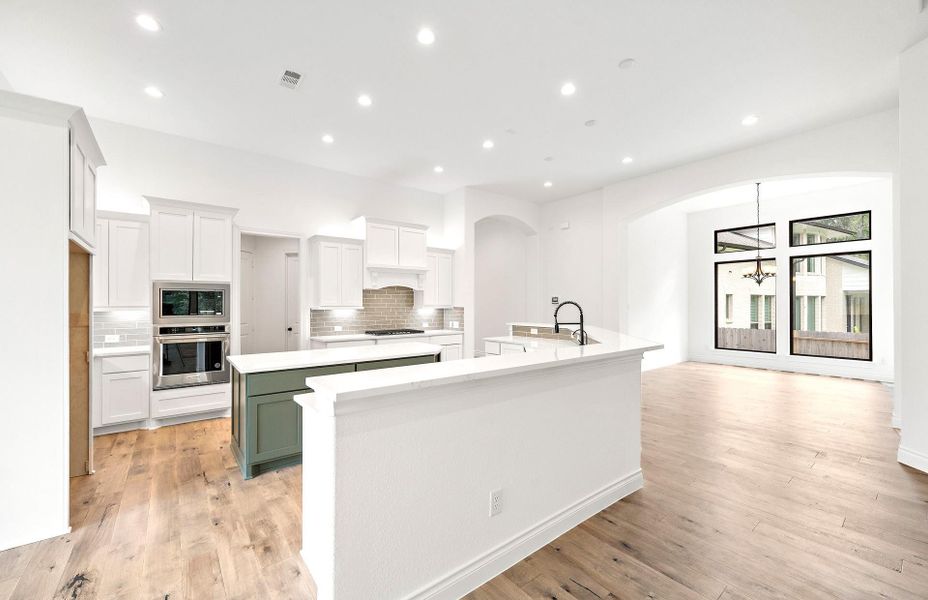 Furnished interior view inside a new home in Bridgeland 60′, Cypress (Image 8).