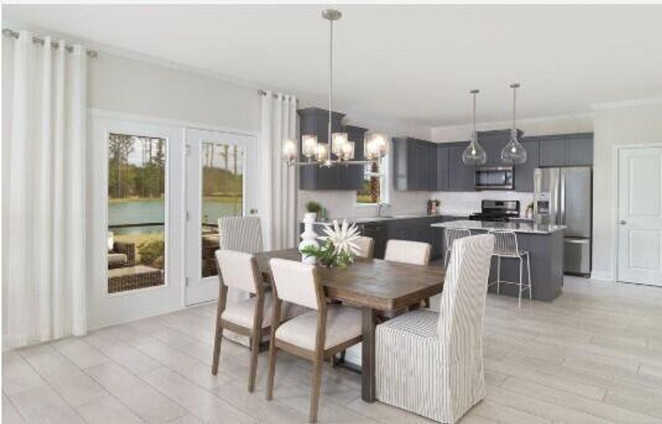 Furnished interior view inside a new home in Nexton, Summerville (Image 9).