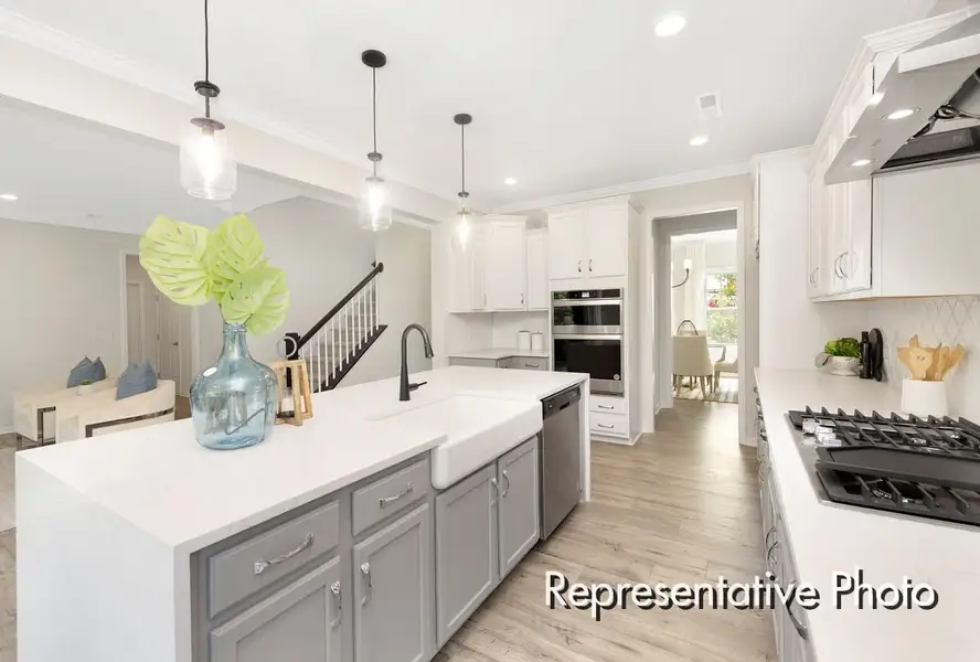 Furnished interior view inside a new home in Lake Royale, Louisburg (Image 3).