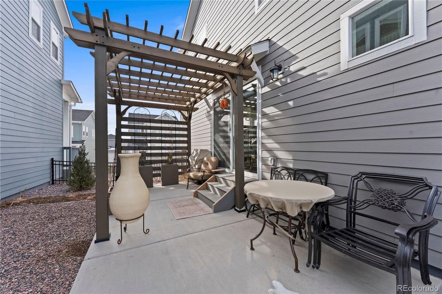 Exterior details and patio area of a home in , Colorado Springs (Image 4).