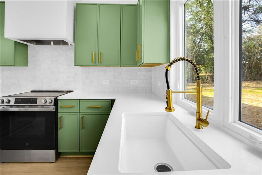 Furnished interior view inside a new home in , Decatur (Image 6).