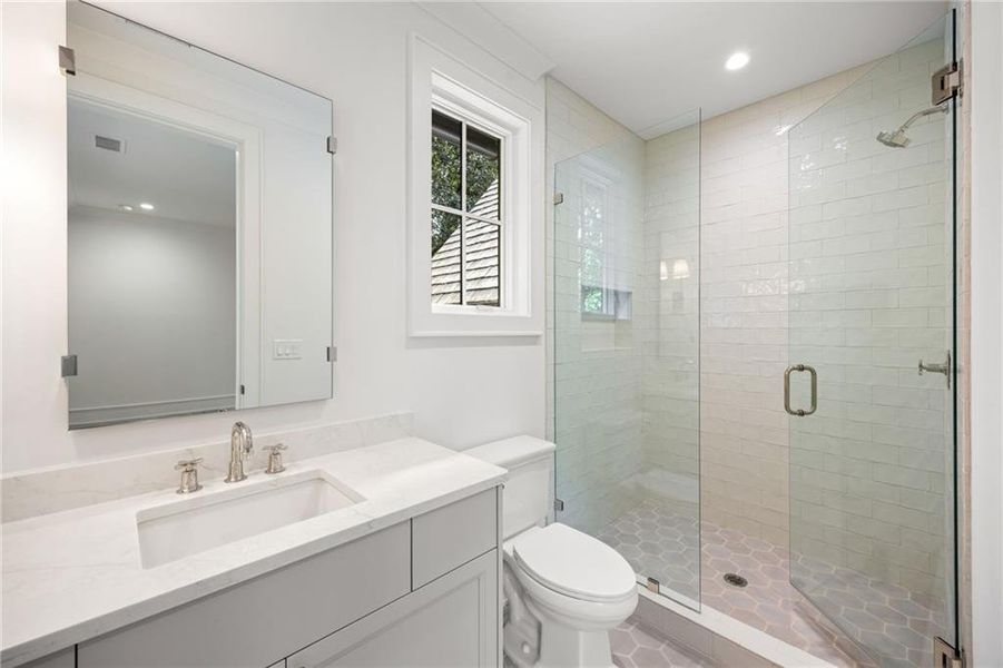 Furnished interior view inside a new home in , Atlanta (Image 9).