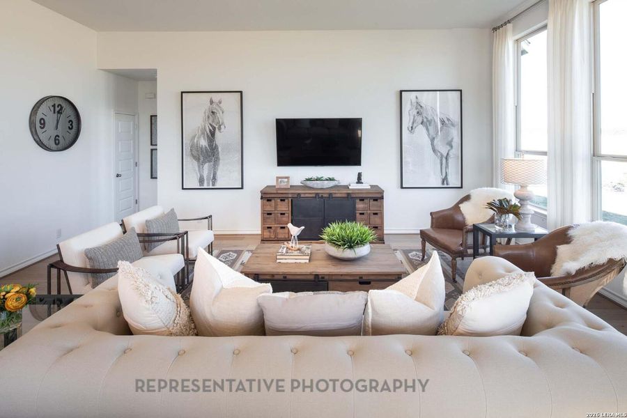 Furnished interior view inside a new home in Davis Ranch, San Antonio (Image 11).
