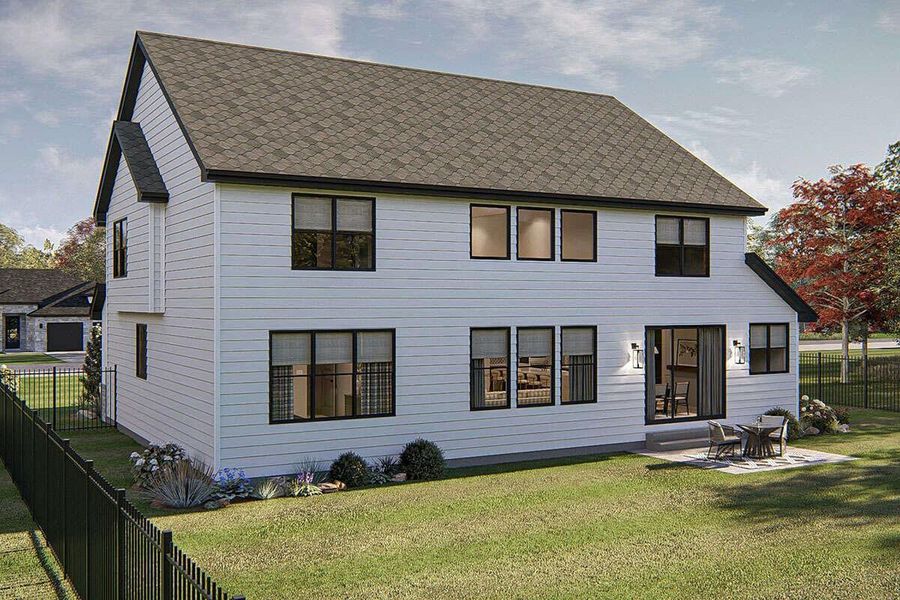 Exterior details and patio area of a home in , Tomball (Image 10).