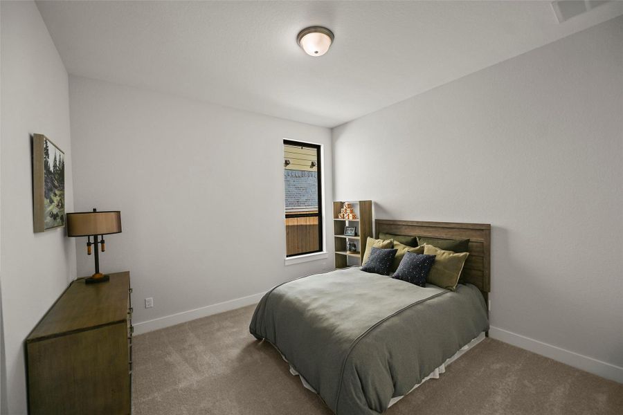 Furnished interior view inside a new home in Bridgeland 70′, Cypress (Image 17).