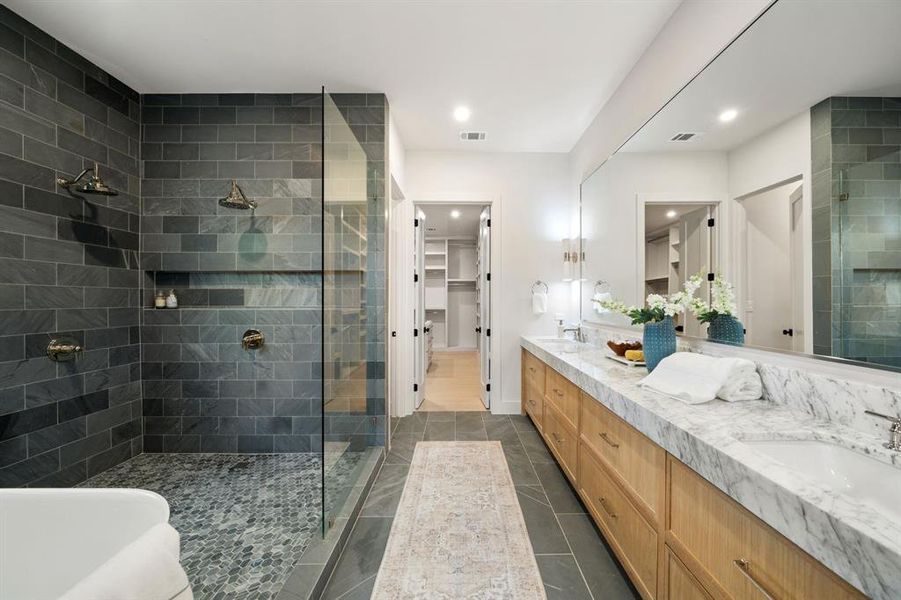 Furnished interior view inside a new home in , Dallas (Image 17).