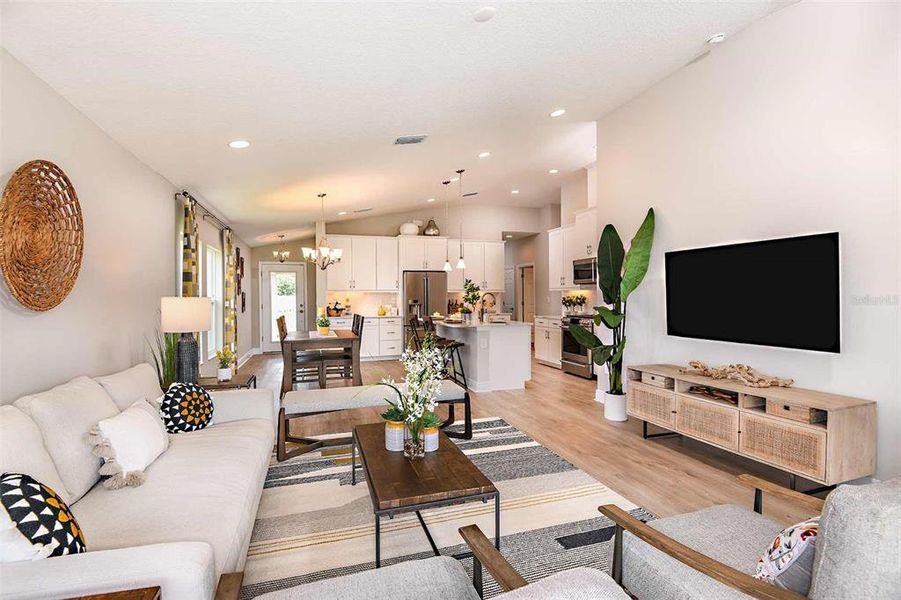 Furnished interior view inside a new home in Crosswind Point, Parrish (Image 16).