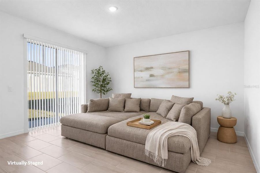 Furnished interior view inside a new home in Marion Ridge, Haines City (Image 7). Furnished interior view inside a new home in Marion Ridge, Haines City (Image 7).