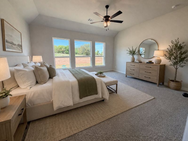 Representative furnished interior of a home built from the Iverson IV by Cheldan Homes in Arbor Oaks, Boyd (Image 44).