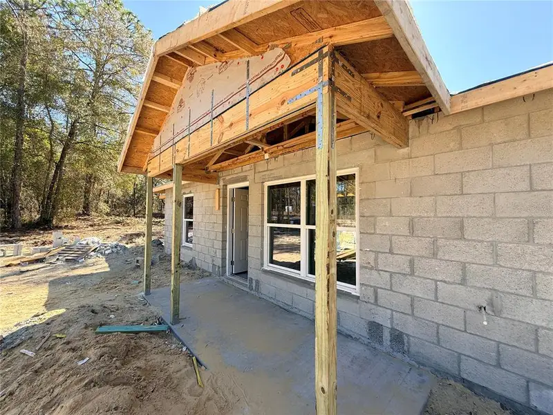 In-progress construction of a new home in , Dunnellon, FL (Image 7).