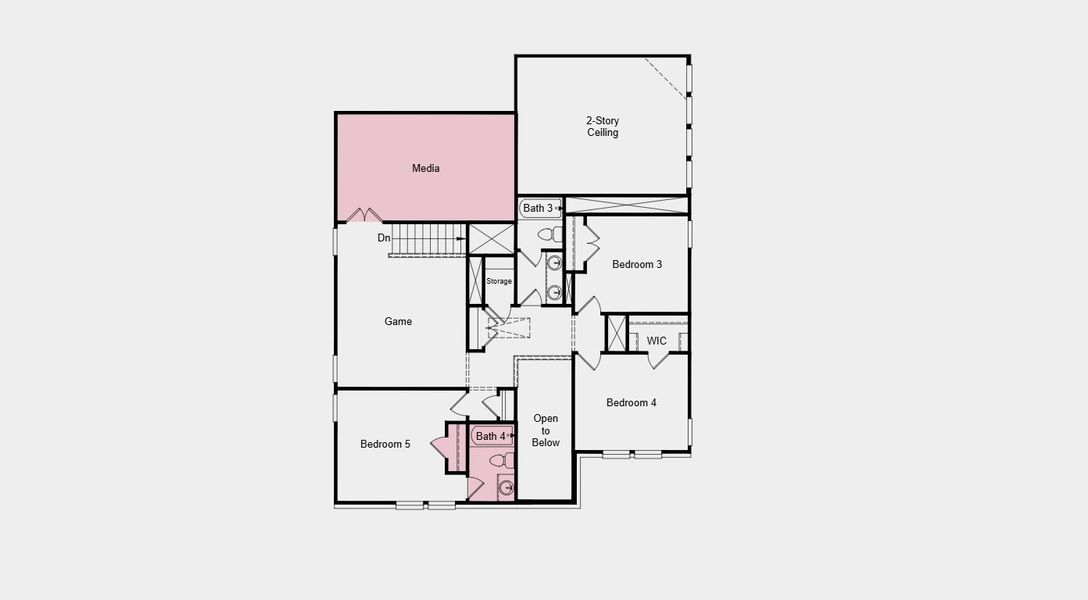 2D floor plan layout of this home in Cross Creek Meadows 55s, Celina, TX (Image 4). 2D floor plan layout of this home in Cross Creek Meadows 55s, Celina, TX (Image 4).