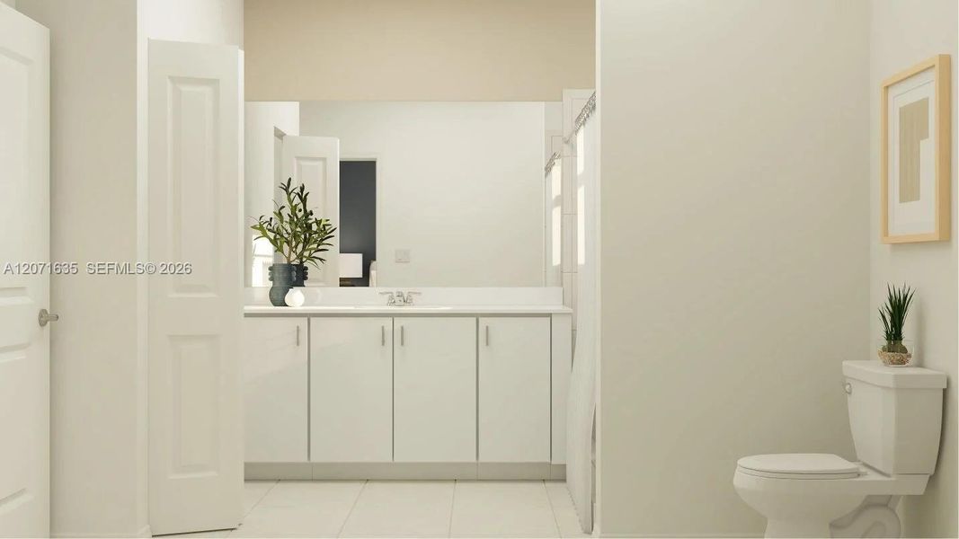 Furnished interior view inside a new home in Del Mar, Miami (Image 7).