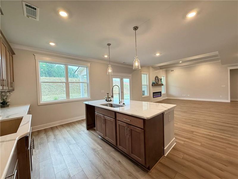 Furnished interior view inside a new home in Ponderosa Farms Manor, Gainesville (Image 14).