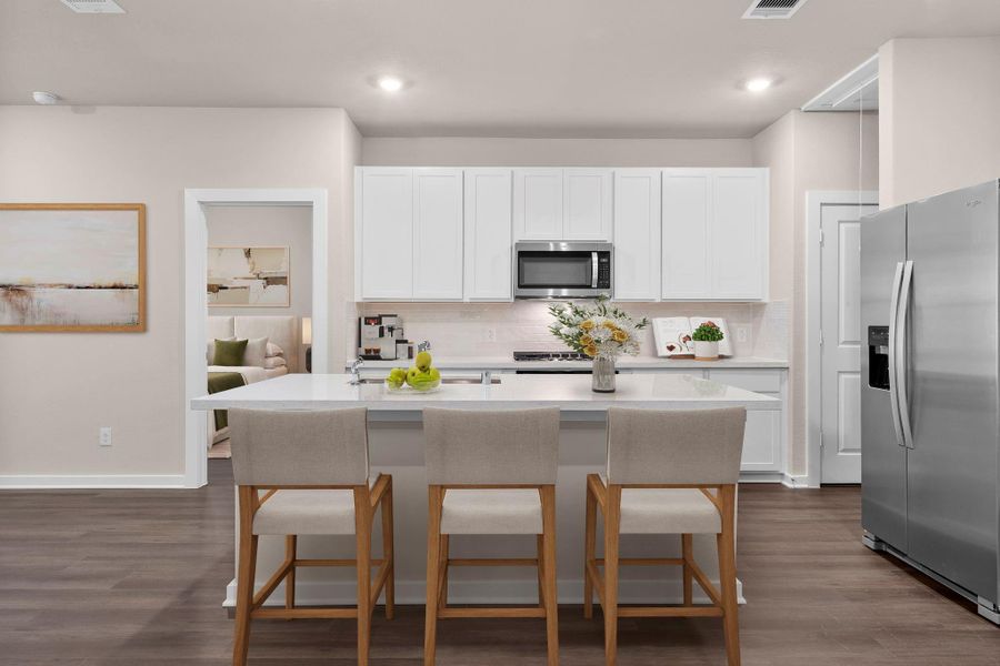 Furnished interior view inside a new home in Westridge Cove 50', Panorama Village (Image 5).