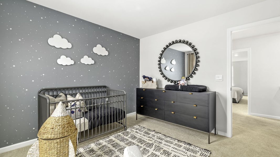 Representative furnished interior of a home built from the Hayden by D.R. Horton in Brookhaven, Greensboro (Image 27).