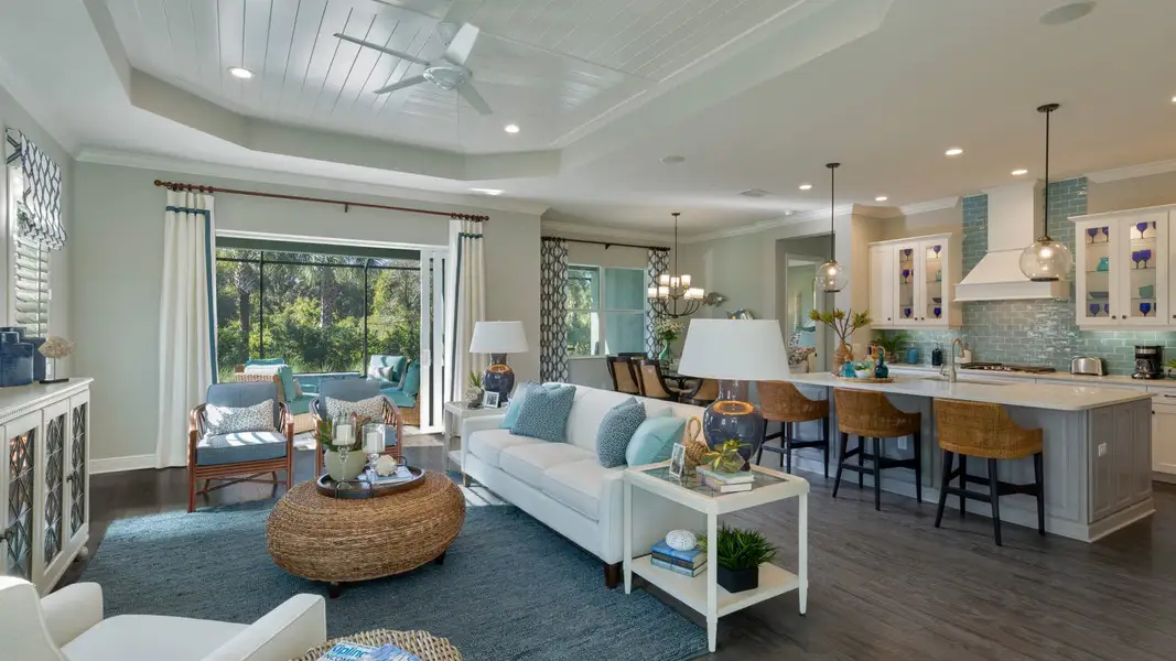 Representative furnished interior of a home built from the Bright Meadow 2 by Neal Communities in Verandah Real Estate and Homes for Sale in Fort Myers, FL - Neal Communities, Fort Myers (Image 14).