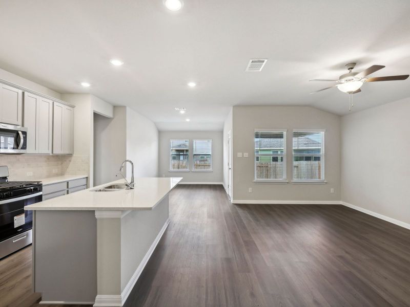 Furnished interior view inside a new home in Waterstone Crossing, Kyle (Image 4).