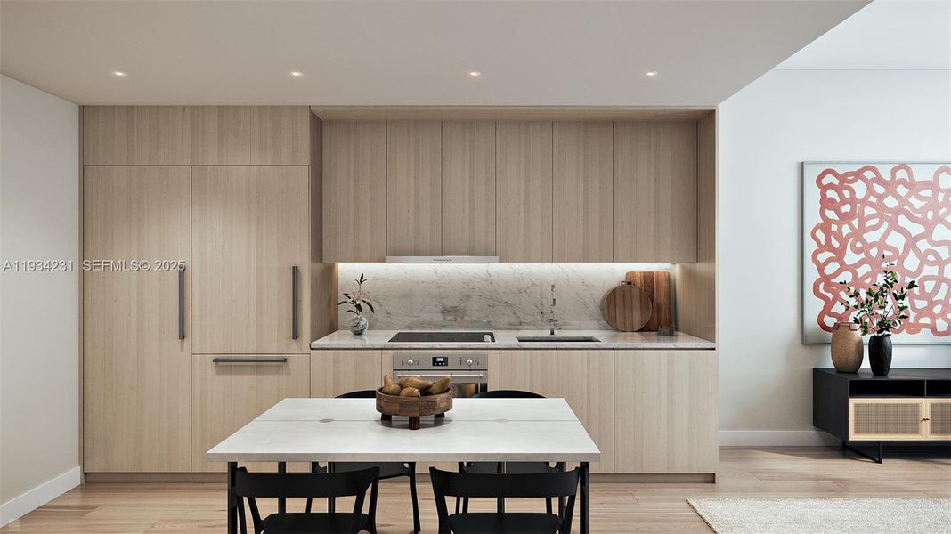 Furnished interior view inside a new home in , Miami (Image 5).