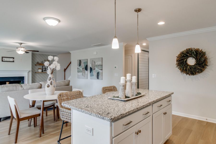 Furnished interior view inside a new home in , Summerville (Image 9). Furnished interior view inside a new home in , Summerville (Image 9).