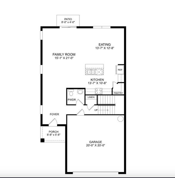 2D floor plan layout for the The Jensen by Stanley Martin Homes in Wynnstone, Davenport, FL (Image 1). 2D floor plan layout for the The Jensen by Stanley Martin Homes in Wynnstone, Davenport, FL (Image 1).