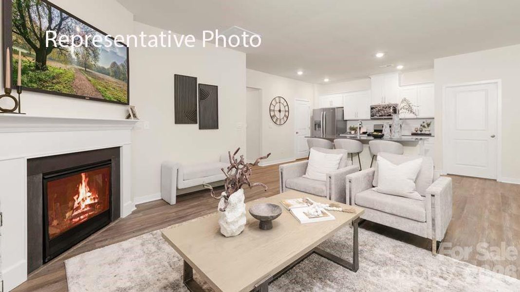 Furnished interior view inside a new home in Reedy Creek Preserve, Charlotte (Image 7).
