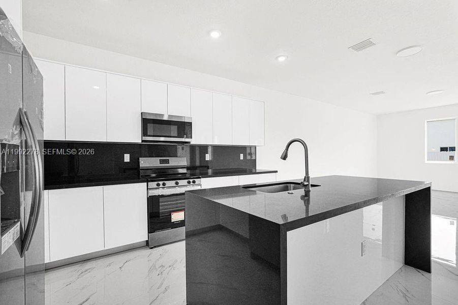 Furnished interior view inside a new home in , Miami (Image 15).