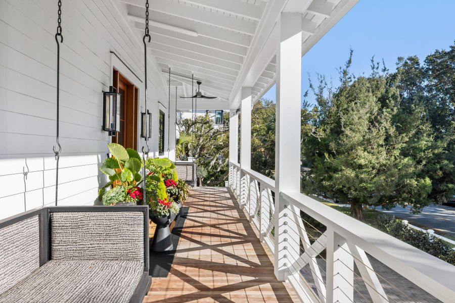 Exterior details and patio area of a home in , Sullivan's Island (Image 21).