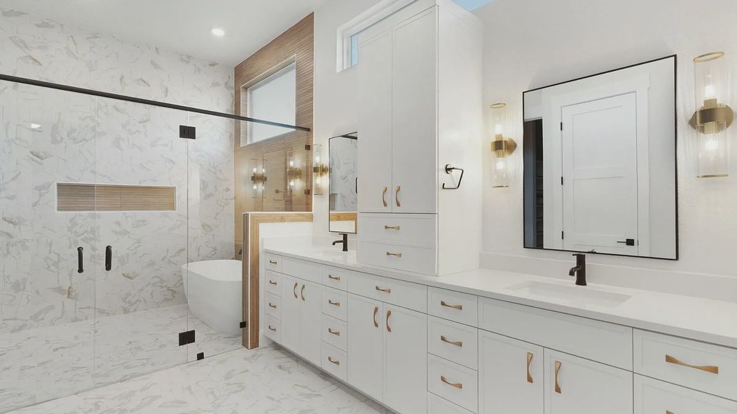 Representative furnished interior of a home built from the Merritt by Chesmar Homes in Feathergrass, Florence (Image 13).