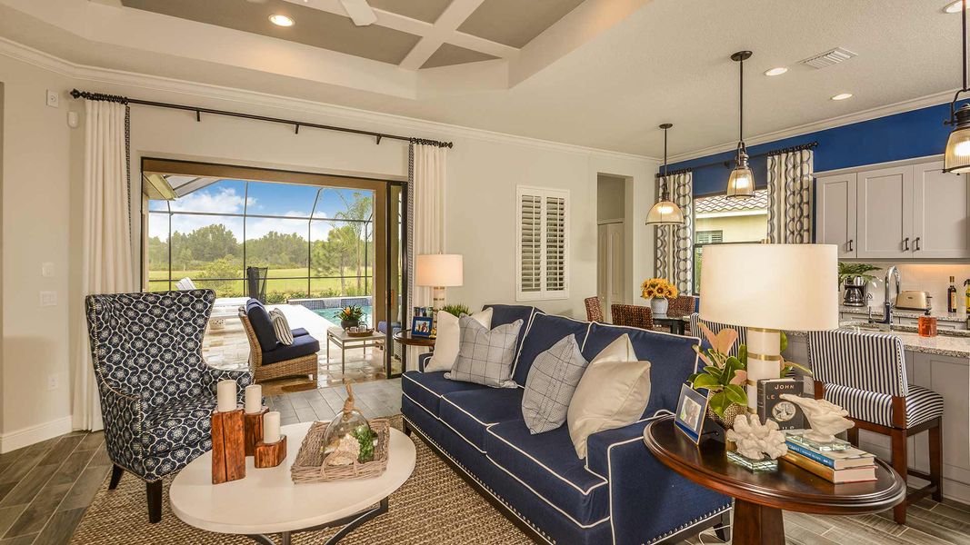 Representative furnished interior of a home built from the Endless Summer 4 by Neal Communities in Boca Royale Golf & Country Club at Wellen Park, Englewood (Image 6).