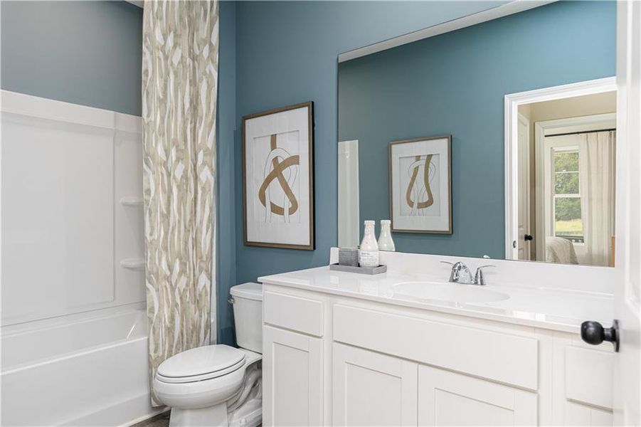 Furnished interior view inside a new home in River Oaks, Locust Grove (Image 6).