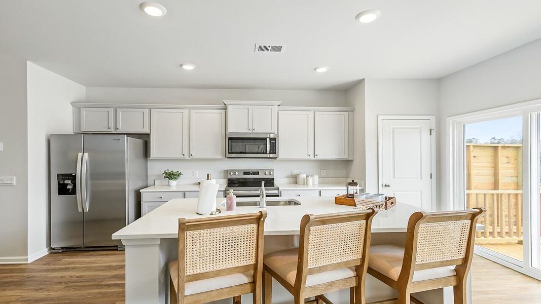 Furnished interior view inside a new home in Carolina Groves Townhomes, Moncks Corner (Image 11).