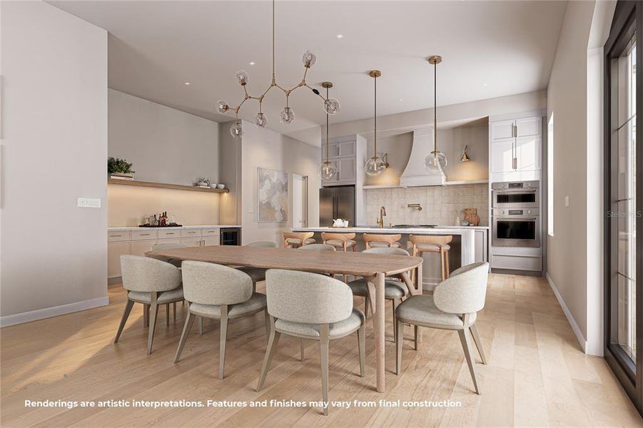 Furnished interior view inside a new home in , Orlando (Image 6).