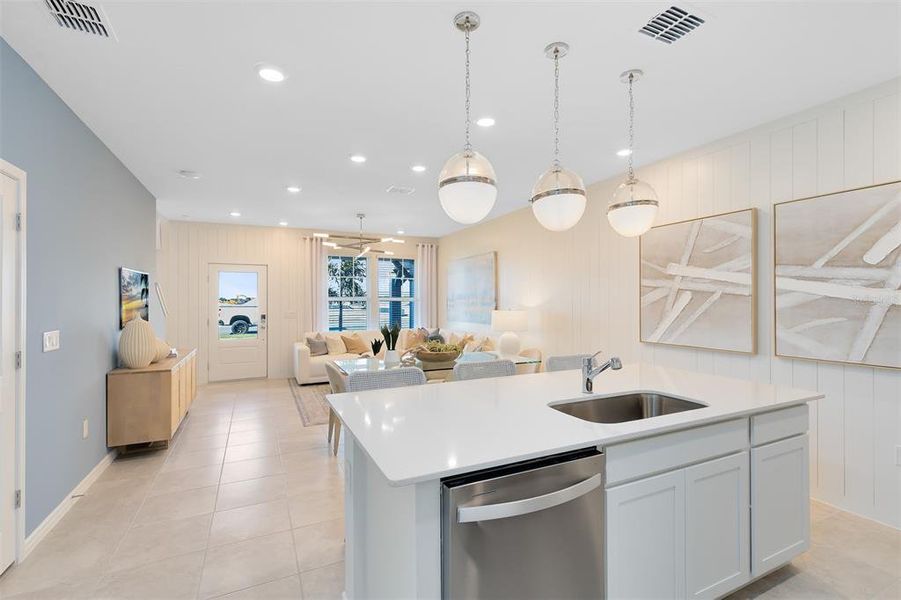 Furnished interior view inside a new home in EverBe, Orlando (Image 3).