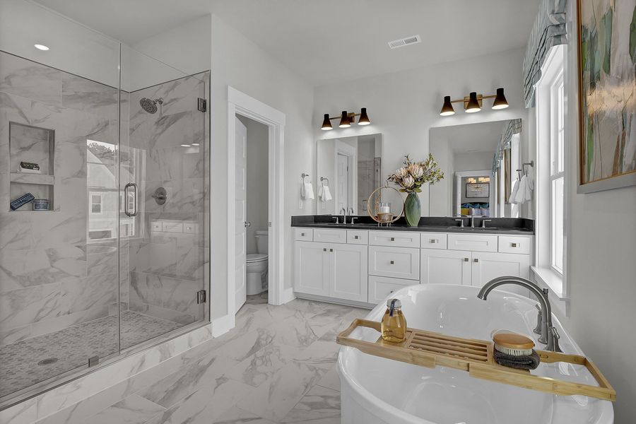 Representative furnished interior of a home built from the Webster II - Vanguard Collection by Mungo Homes in Scotts Hill Village, Wilmington (Image 8).