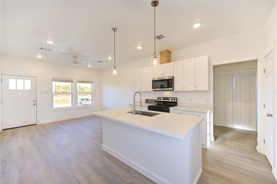 Furnished interior view inside a new home in , Cleveland (Image 8).