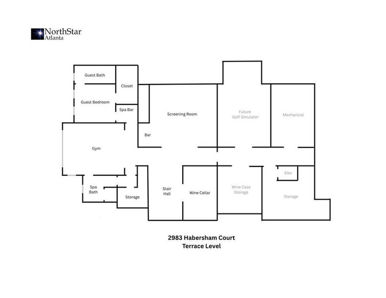 2D floor plan layout of this home in , Atlanta, GA (Image 4). 2D floor plan layout of this home in , Atlanta, GA (Image 4).