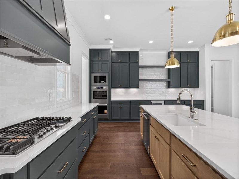 Furnished interior view inside a new home in , Suwanee (Image 18).