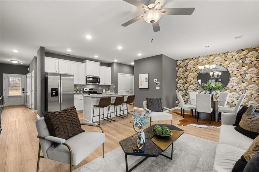 Furnished interior view inside a new home in Reeves Park, Stockbridge (Image 42).