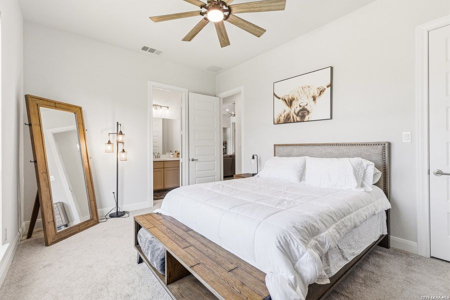 Furnished interior view inside a new home in Megan's Landing, Castroville (Image 15). Furnished interior view inside a new home in Megan's Landing, Castroville (Image 15).