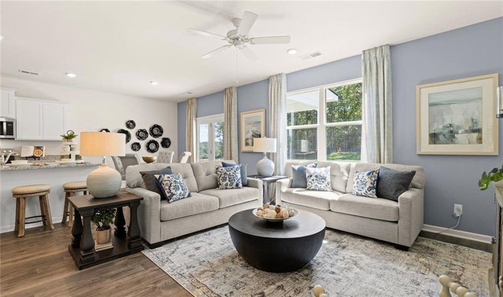 Furnished interior view inside a new home in Twin Lakes, Hoschton (Image 13).