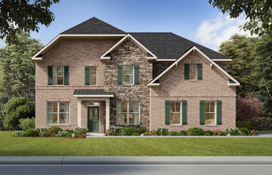 Representative exterior photo of a completed home built from the Savannah by D.R. Horton in Westland, Bogart, GA (Image 2).