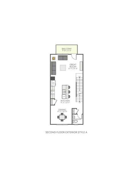 2D floor plan layout for the Indie by Tri Pointe Homes in Context at Oakhurst, Charlotte, NC (Image 4). 2D floor plan layout for the Indie by Tri Pointe Homes in Context at Oakhurst, Charlotte, NC (Image 4).