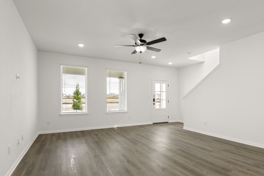 Spacious, unfurnished interior of a new home in Trace, San Marcos (Image 18). Spacious, unfurnished interior of a new home in Trace, San Marcos (Image 18).