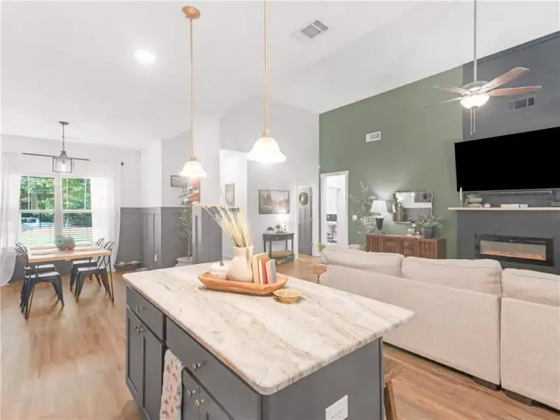 Furnished interior view inside a new home in , Monticello (Image 5).