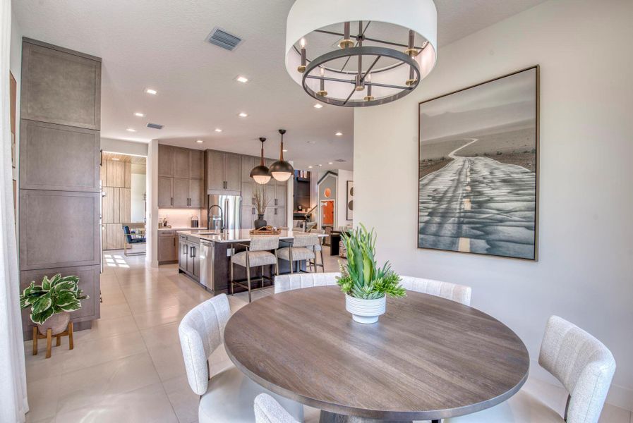 Furnished interior view inside a new home in Apex at Avenir, Palm Beach Gardens (Image 19).