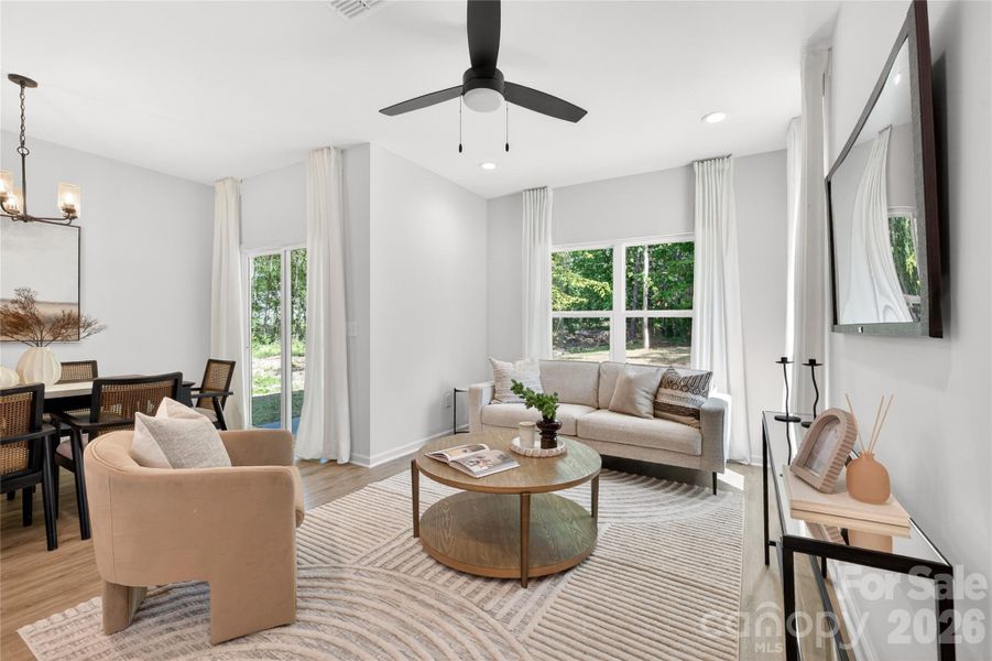 Furnished interior view inside a new home in , Mooresville (Image 19).