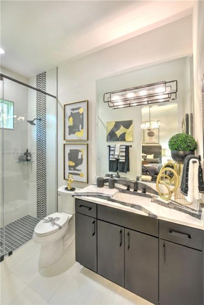 Furnished interior view inside a new home in The Estates at Brown's Landing, Port Orange (Image 15).