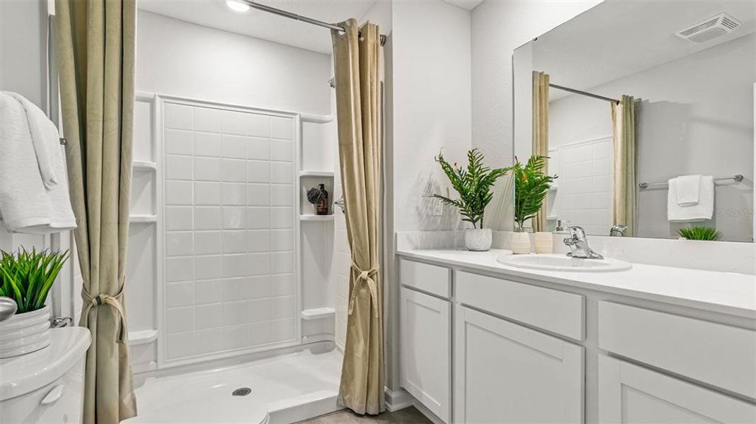 Furnished interior view inside a new home in Stokes Landing, St. Augustine (Image 14).